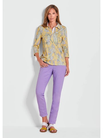 GOLDNER Druckshirt mit Paisley-Muster in gelb / gemustert