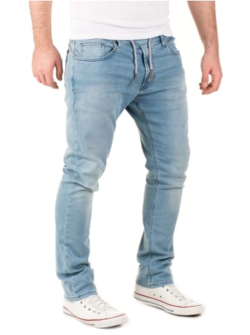 WOTEGA Jogginghose in Jeans-Optik in Hellblau