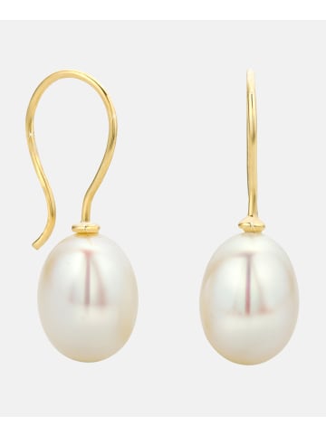Diamant L'éternel Ohrringe aus 585 Gelbgold mit Perle
