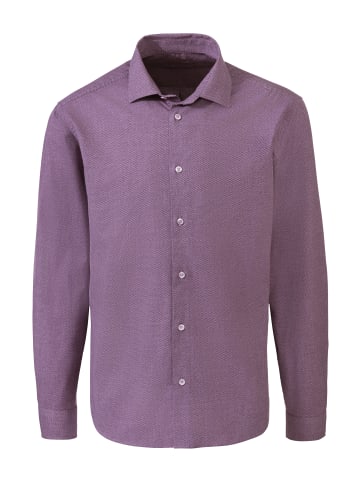 H.I.S Langarmhemd in aubergine
