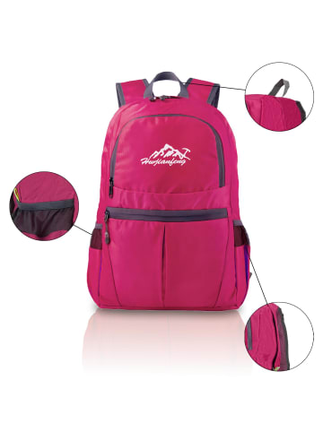 Intirilife Faltbarer Rucksack - 36L in Pink