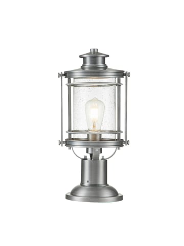 Licht-Erlebnisse Wegeleuchte (B)21.9 x (L)21.9 x (H)46.6 cm in Aluminium gebürstet Transparent