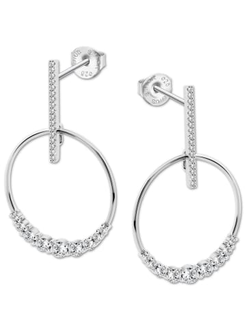 LOTUS silver Ohrringe Silber 925 Sterling Silber Zirkoniastein Ohrhänger
