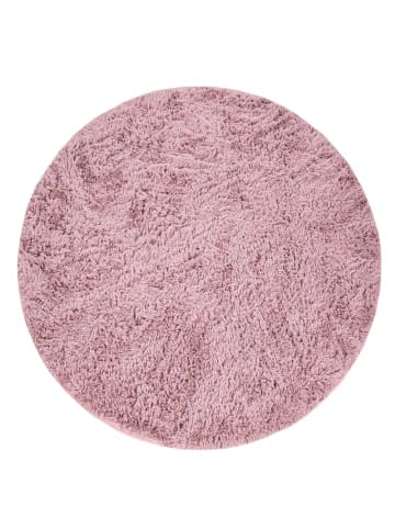 KADIMA DESIGN Hochflor Teppich Shaggy waschbar Unifarben Schlafzimmer in Rosa