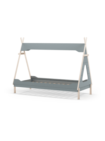 CALICOSY Bett LOU in Khakigrün - (W) 205,6  x (H) 162,4  x (L) 104,1  cm