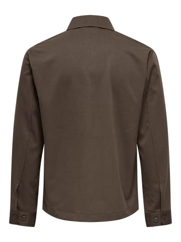 ONLY & SONS Overshirt in Demitasse