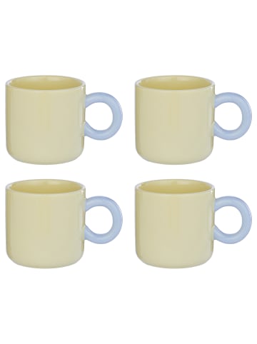 Butlers Tasse CHUNKY 4er-Set in Pastellgelb
