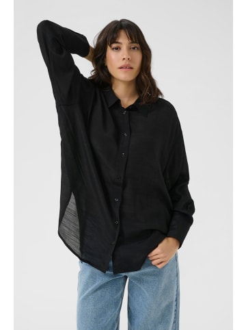 Kaffe Langarm - Hemd KAanja Loose fit in Black Deep