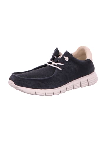 Sioux Mokassin Schnürschuhe in Blau