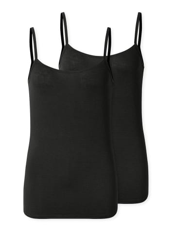 Schiesser Spaghettitop Modal Essentials in Schwarz