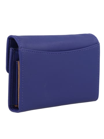 Braun Büffel Joy Geldbörse RFID Schutz Leder 10.5 cm in indigo violet