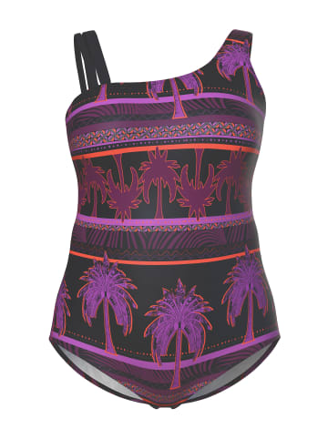 Ulla Popken Badeanzug in schwarz