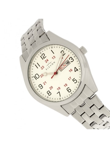 Elevon Gann Armbanduhr mit Wochentags- und Datumsanzeige in Silver/White