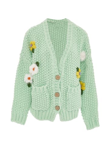 ebeeza Damen Strickjacke in Lagune