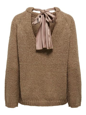 ONLY Strickpullover in Cocoa Créme