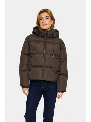 SAINT TROPEZ Jacke FeySZ Lockere Passform in Chocolate Brown