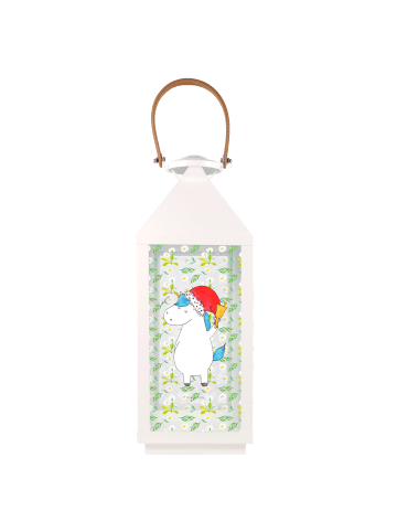 Mr. & Mrs. Panda Laterne Einhorn Weihnachtsmann ohne Spruch in Transparent