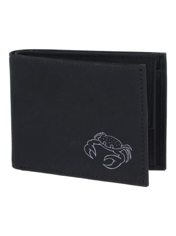 oxmox New Cryptan Geldbörse RFID Schutz 11 cm in schwarz-crab 2.0grey