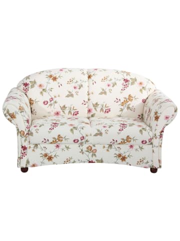58 aufm Kessel SOFA 2-Sitzer Kama Bezug Flachgewebe Buche nussbaum dunkel / weiß