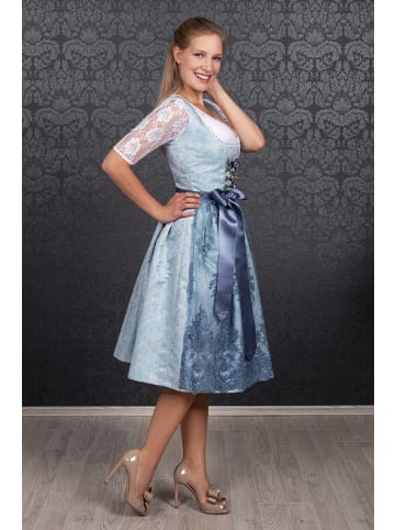 Edelnice Midi Dirndl 2-teilig Cloé in hellblau