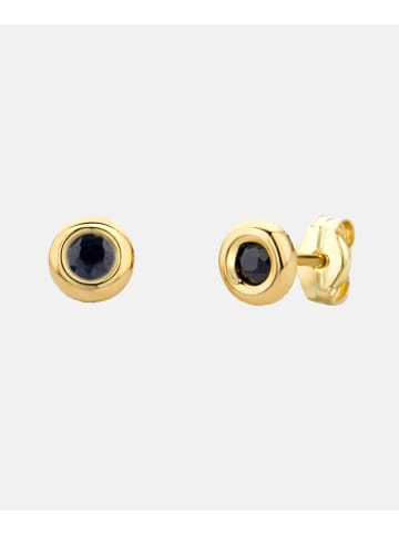 Diamant L'éternel Ohrringe aus 585 Gelbgold mit Saphir