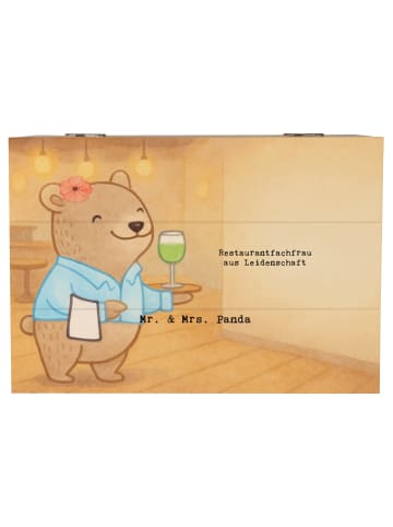 Mr. & Mrs. Panda Kiste Restaurantfachfrau Leidenschaft Design mi... in Weiß