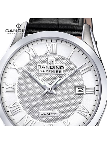 Candino Analog-Armbanduhr Candino Classic schwarz groß (ca. 41mm)