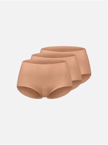 Erlich Textil  Slip Light Touch High Waist SLIP IM 3er PACK in mokka