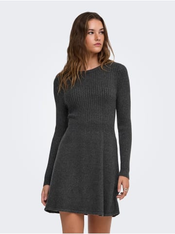 ONLY Strickkleid in Dark Grey Melange