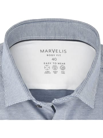 MARVELIS Body Fit Easy To Wear Hemd in Dunkelblau