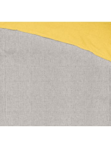 JACK 2 tlg. Renforcé Wende Bettwäsche 135x200cm Zweifarbig in Grau/Gelb