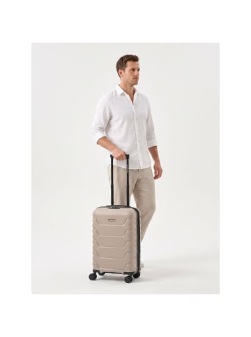 Smartbox Edition 01 4 Rollen Kabinentrolley 55 cm mit Dehnfalte in beige