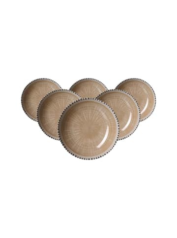 Ritzenhoff & Breker 6er Set Suppenteller Natura ø 21 cm in Creme