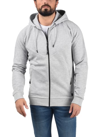 !SOLID Kapuzensweatjacke in grau