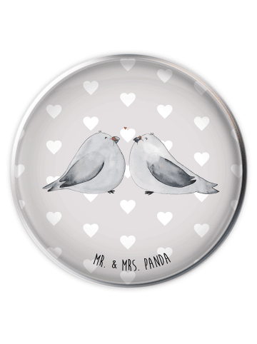 Mr. & Mrs. Panda Waschtisch Verschluss Turteltauben Liebe ohne S... in Grau Pastell