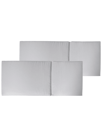 Beliani 2er-Set Auflagen JAVA/AMANTEA PREMIUM in Grau