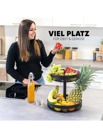 eluno 2-stöckige Obstetagere 30 x 30 x 31,5 cm