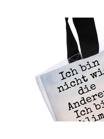Mr. & Mrs. Panda Schultasche Einhorn Herz Design mit Spruch in Weiß