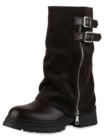 VAN HILL Bikerstiefel Harper in Braun
