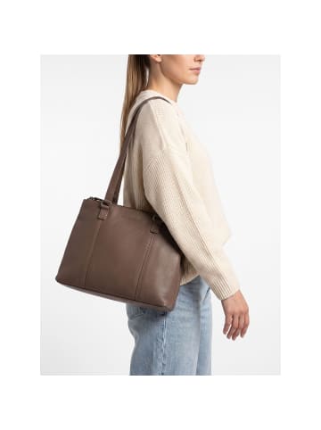 The Chesterfield Brand Marvos Schultertasche Leder 32 cm dark taupe