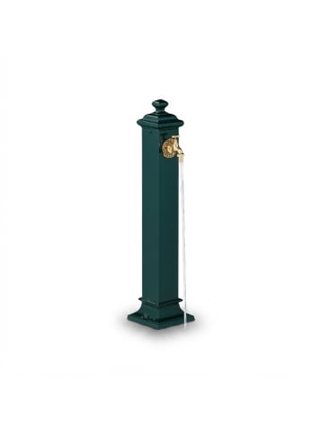 relaxdays Standbrunnen in Dunkelgrün - (B)19 x (H)86 x (T)23 cm