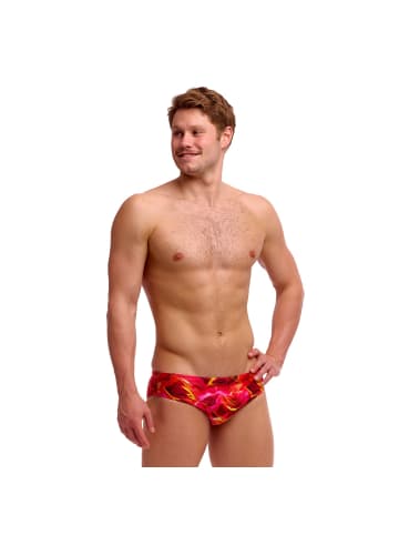 Funky Trunks Saucy Sonar Badehose chlorbeständig und schnelltrocknend in rot