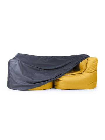 Lumaland Wetterschutzhaube für Sitzsack-Sofa Modular 165x85x75cm grau 2x Eckteil grau