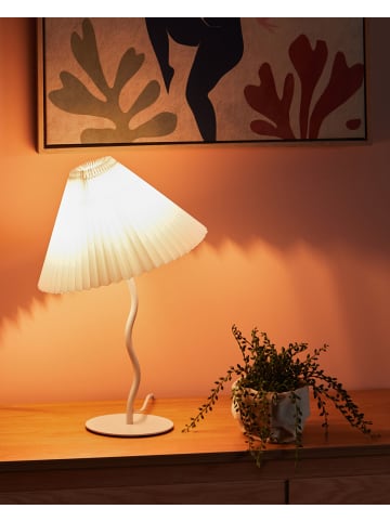 Beliani Tischleuchten ALWERO in Weiß - (W) 30 x (H) 48 x (L) 30 cm