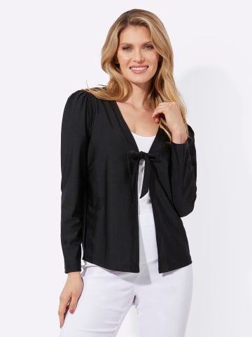 Sieh an! Shirtjacke in schwarz