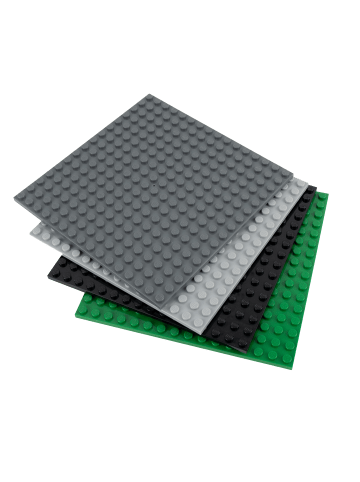 LEGO 16x16 Platten Mix in vier Farben 4x Teile - ab 3 Jahren in multicolored
