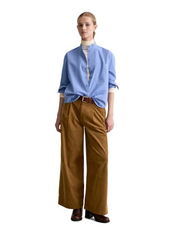 Marc O'Polo DENIM Stehkragenbluse relaxed in Lake Blue