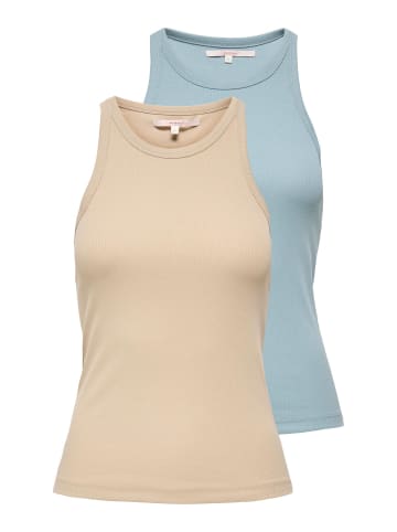 ONLY 2er-Pack Tanktop in Humus