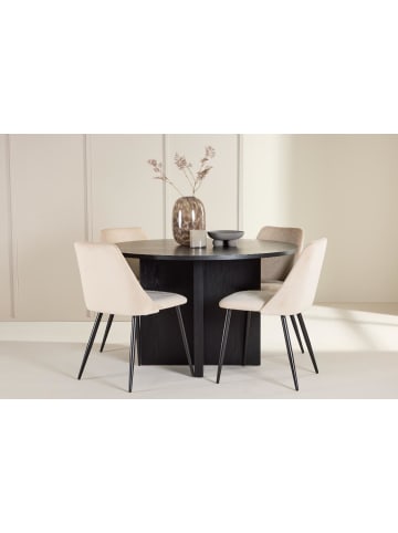 ebuy24 Schwarz 120 x 120 cm