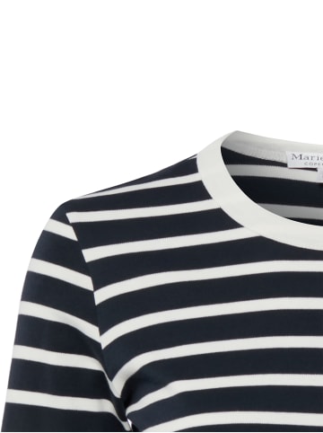 Marie Lund Langarmshirt in marine weiß